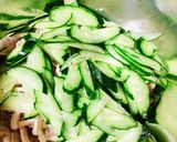 薬味たっぷりささみうめキュウ作り方2写真