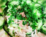 薬味たっぷりささみうめキュウ作り方3写真