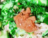 薬味たっぷりささみうめキュウ作り方5写真