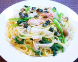 松茸の味お吸い物で毛ガニのパスタ作り方9写真