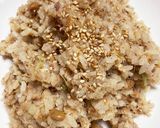 鯖缶使って臭みがない納豆入りチャーハン作り方5写真