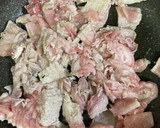 豚肉の甘辛卵とじ作り方1写真