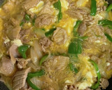 豚肉の甘辛卵とじ作り方5写真