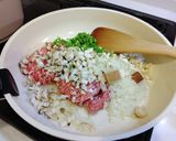我が家のミートソーススパゲティ作り方1写真
