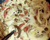４種のキノコとベーコンのクリームパスタ作り方5写真