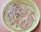 ずいき(芋がら)のアク抜き☆下処理作り方1写真