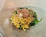 ほうれん草とコーンのツナ胡麻サラダ作り方3写真