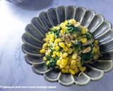 ほうれん草とコーンのツナ胡麻サラダ作り方4写真