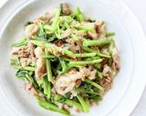 簡単に！ベトナム風【空芯菜のにんにく炒め作り方6写真