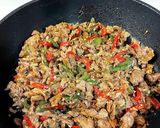 大豆ミートの黒コショウ炒め作り方7写真