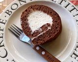 簡単ココア生地ロールケーキ　覚え書き作り方17写真