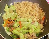 さっぱり塩味・ポテトチップスで焼きそば作り方4写真