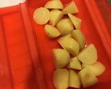 鶏とジャガイモの照りマヨ炒め作り方2写真