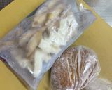 冷凍レンコン、ごぼう、さつま揚げの煮物作り方1写真