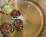 冷凍レンコン、ごぼう、さつま揚げの煮物作り方2写真