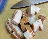 冷凍レンコン、ごぼう、さつま揚げの煮物作り方3写真