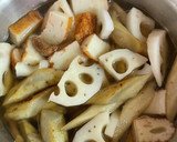 冷凍レンコン、ごぼう、さつま揚げの煮物作り方5写真