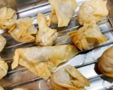 ワンタンの皮でパリッパリッひき肉揚げ♪作り方8写真