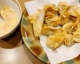 ワンタンの皮でパリッパリッひき肉揚げ♪作り方10写真
