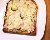 ツナポテカレー味の腸活オープンサンド作り方5写真