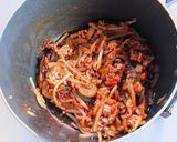 豚ひき肉とニラのカレーうどん作り方7写真