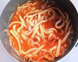 豚ひき肉とニラのカレーうどん作り方12写真