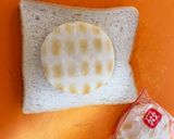 食パンとおせんべいサンド　可愛くないやつ作り方3写真