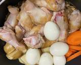手羽元と根菜とたまごのさっぱりスタミナ煮作り方4写真