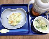 離乳食後期☆ささみ缶でふわとろ親子丼作り方5写真