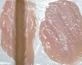 鶏胸肉の詰め物 パン粉焼き作り方2写真