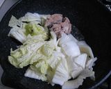 お手軽♪さば缶と白菜の卵とじ作り方1写真