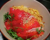 サーモン本鮪丼〜w❨(@≧↺≦@)❩ノ作り方4写真