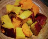 南瓜と薩摩芋の蜂蜜煮❨(@≧↺≦@)❩作り方2写真
