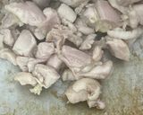 鶏肉と野菜のスープ煮☆給食メニュー作り方1写真