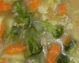 鶏肉と野菜のスープ煮☆給食メニュー作り方3写真