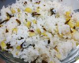昆布だしで炊くさつま芋ご飯作り方8写真