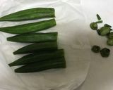 冷凍オクラ（解凍し）スライス醤油づけ作り方3写真