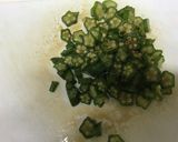 冷凍オクラ（解凍し）スライス醤油づけ作り方4写真