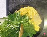 中華風毛がにニラ玉炒め作り方4写真