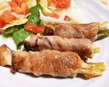 簡単♪︎きのことねぎのチーズ肉巻き♡♡♡作り方5写真