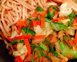 野菜だけでも出汁を効かせて焼きうどん作り方9写真