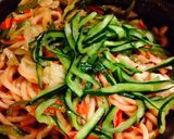 野菜だけでも出汁を効かせて焼きうどん作り方10写真