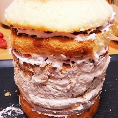 ハロウィンパーティー☆立体☆ドクロケーキ by テトテトテトテト