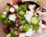 麺つゆで和えるだけ♪タコオクラ作り方2写真