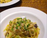 10分でできる！鯖味噌煮缶クリームパスタ作り方8写真
