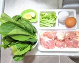 卵を敷いた鶏もも肉の照り焼き作り方1写真