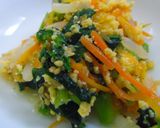 【病院】いり卵あえ【給食】作り方4写真