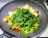 簡単時短！厚揚げとねぎの中華風酢味噌炒め作り方5写真