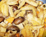 手羽先の旨みが浸みる！根菜の煮物作り方8写真