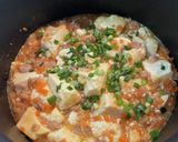 豚こま肉で麻婆豆腐作り方5写真